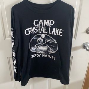 Friday the 13th, Jason Graphic long sleeve shirt with designs on both arms